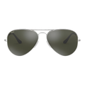 Ray-Ban Aviator Silver Green Lens-58
