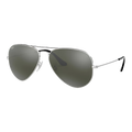 Ray-Ban Aviator Silver Green Lens-62