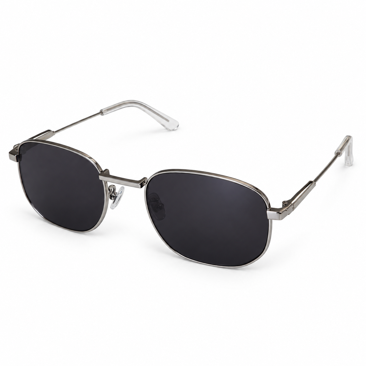 Charcoal Metal Square Sunglasses — view 1