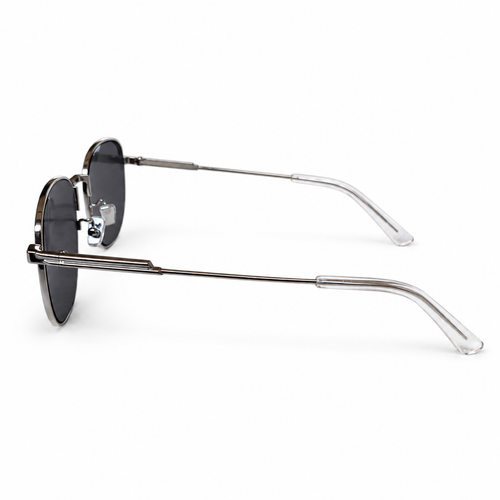 Charcoal Metal Square Sunglasses — view 2