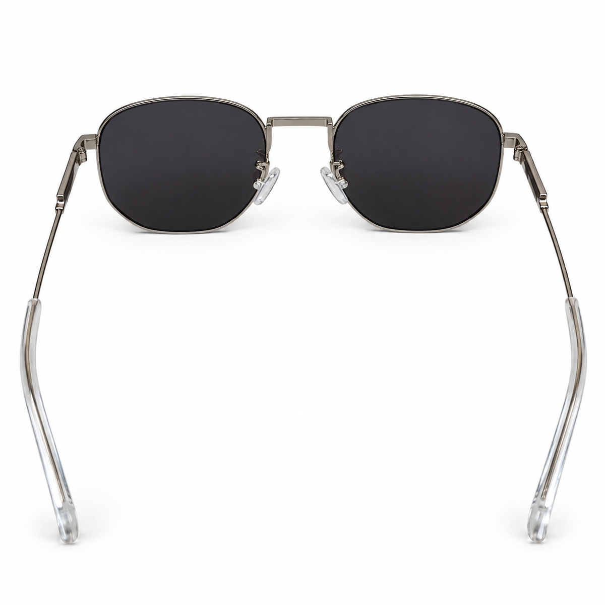 Charcoal Metal Square Sunglasses — view 3