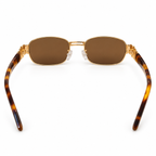 Fendi — Gold Tortoiseshell Medallion Sunglasses — view 3