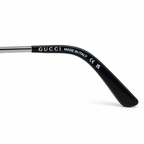 Gucci — Gunmetal Aviator Sunglasses — view 5