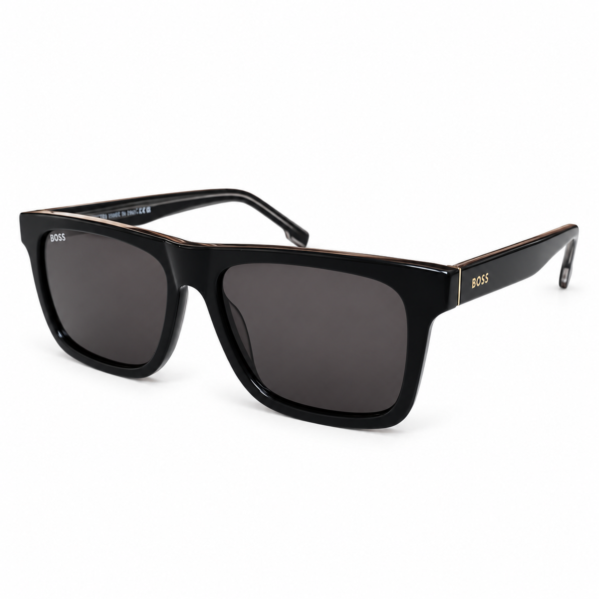 BOSS — Rectangular Black Sunglasses — view 1