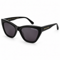 Michael Kors — Cat-Eye Sunglasses with Tapered Temples — Black / Gray Plum