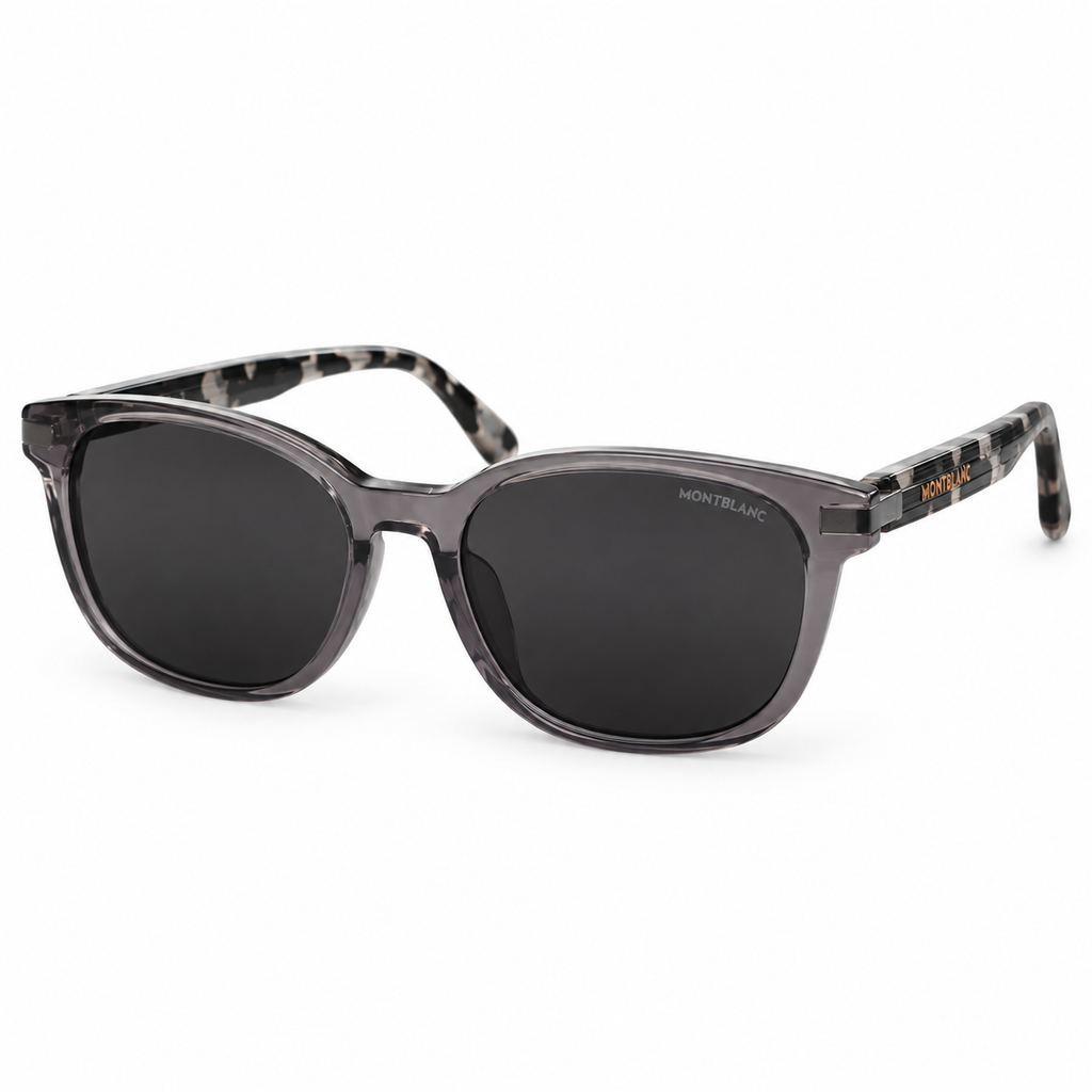 Montblanc sunglasses in Smoky Gray / Mottled — front view