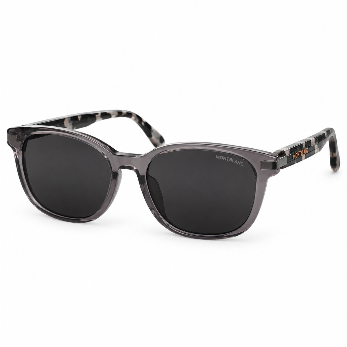 Montblanc sunglasses in Smoky Gray / Mottled — front view