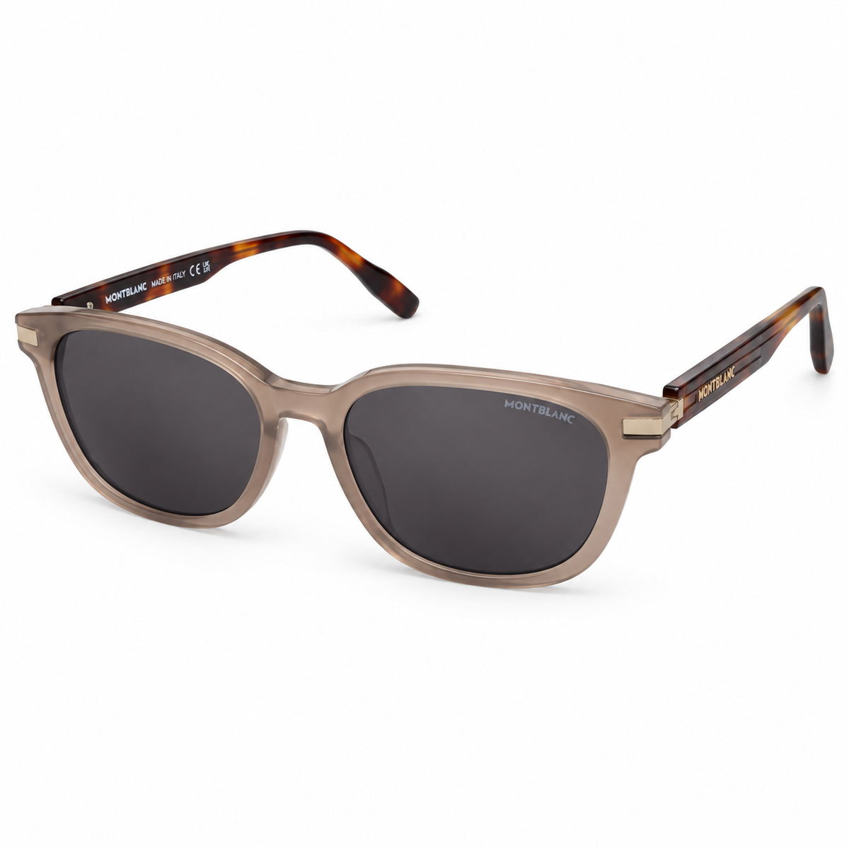 Montblanc sunglasses in Taupe / Tortoiseshell — front view