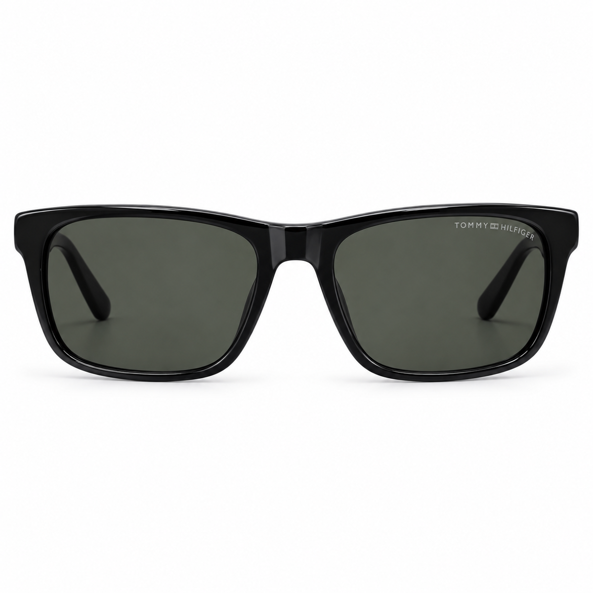 Tommy Hilfiger — Black Frame Smoky Lens Sunglasses — view 4