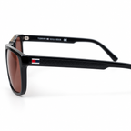 Tommy Hilfiger — Black Frame Warm Brown Lens Sunglasses — view 4