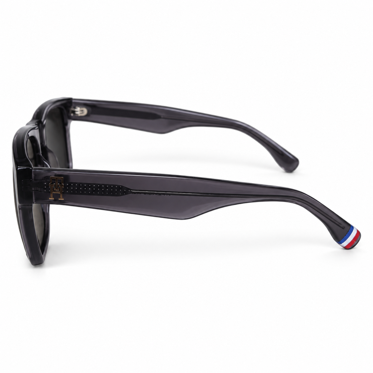 Tommy Hilfiger — Smoky Charcoal Rectangular Sunglasses — view 2